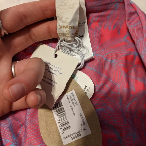 PrAna Reversible Innix Bikini bottoms Papaya Tradewinds - Picture 13 of 13